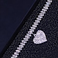 Pikkukuva 3 / 3: Twinkle Diamond -sydännilkkaketi Bling Kiiltävä Jalkakoru