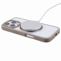 Miniatyrbild 5 av 5: För iPhone 16 Pro Max Mobilskal Ringhållare Ställ PC+TPU Mobilskal - Titanium Guld