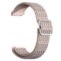 Elastiskt Justerbart Nylon 20mm Smart Klocka Ersättningsarmband för Samsung Galaxy Watch 3/4/4 Classic/Active/Active 2/Gear Sport Rosa