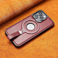Miniatyrbillede 1 af 4: 1 stk. Capture Grip Strap Magnetisk Stativ til iPhone 15 Pro Max Cover med Skærmbeskytter, Beskyttende iPhone 15 Pro Max Cover Læder, Kompatibel med M