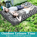 Pikkukuva 4 / 8: Itsestään täyttyvä retkipatja: paksu ja kevyt kahden hengen retkipatja, joka voidaan kiinnittää retkialustaksi ja kompaktiksi retkipatjaksi Olive Green-2 Double sleeping pad