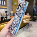 Pikkukuva 2 / 5: iPhone 14 Pro -kotelo, strassikukka, galvanointi, TPU-puhelinkuori