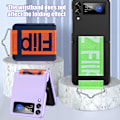 Miniatyrbillede 5 af 6: Silikoneetui med stativ til Samsung Galaxy Z Flip 3 blue