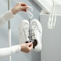 Miniatyrbilde 2 av 3: 2 stk. stabile og justerbare skohengere, praktisk plast white