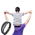 Miniatyrbild 5 av 5: Till Min Son - Älskar Dig För Alltid Läderarmband, Flätat Läderarmband för Män