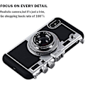 Miniatyrbilde 2 av 5: 3D Retro Kameraveske, Støtsikker Veske for iPhone 12Pro XS Xr Max 7 8 Plus, Avtakbar Snor