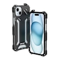 Miniatyrbilde 1 av 5: For iPhone 15 R-JUST RJ17 Støtsikker Armor Metall Mobiltelefon Deksel