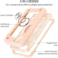 Miniatyrbilde 3 av 5: for iPhone 8 Plus Deksel iPhone 7 Plus Deksel for Jenter Kvinner med Ring Stativ Silikon Beskyttelsesdeksel med PC Støtfanger Kraftig 3 i 1 Deksel for iPhon