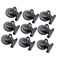 Miniatyrbillede 3 af 3: 10 stk. Sorte Runde Magnetklips