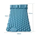 Pikkukuva 1 / 8: Itsestään täyttyvä retkeilymatto: paksu ja kevyt kahden hengen retkeilymatto, joka voidaan kiinnittää retkeilymatto ja kompakti retkeilymatto Peacock Blue-2 Double sleeping pad