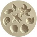 Miniatyrbillede 2 af 4: Seashells Skal Søstjerne Silikoneform Mint