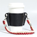 Miniatyrbillede 4 af 4: Kaffekop dækkekæde, bærbar PU læder drikkevaretaske dækning