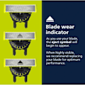 Miniatyrbillede 2 af 7: 3-pak 360 barberblade kompatible med Philips Oneblade Udskiftning
