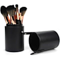 Miniatyrbillede 4 af 7: Makeup Penselholder Læder Bærbar Sort