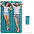 Pikkukuva 2 / 8: Itsestään täyttyvä retkeilymatto: paksu ja kevyt kahden hengen retkeilymatto, joka voidaan kiinnittää retkeilymatto ja kompakti retkeilymatto grey-2 Double sleeping pad