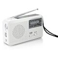 Pikkukuva 1 / 5: Hätäradio aurinko- ja käsikammella, itsevirtalatauksella, akku USB-latauksella FM/AM-radio LED-taskulamppu puhelinlaturi