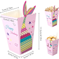Miniatyrbilde 3 av 7: 50 stk. havfrue popcornposer popcornboks papp partyposer