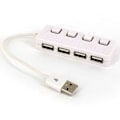 Pikkukuva 1 / 2: 4-porttinen USB 2.0 -sovitin, nopea monitoimihubi virtalähteellä white
