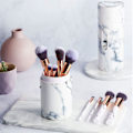 Miniatyrbild 3 av 3: Marmor Makeup-borste Set med Borsthållare Syntetisk Foundation