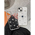 Miniatyrbillede 3 af 5: Etui til iPhone 15, Bling Glitter 3D Sløjfe Telefon Etui Sødt Glitrende Krystalklart Sløjfe Æstetisk Design Etui Slankt Blødt Holdbart TPU Transparent Beskyttelse
