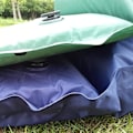 Miniatyrbild 3 av 3: Självblåsbart Campingunderlag Campingunderlag Enkelsäng - Grön