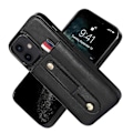 Pikkukuva 2 / 4: iPhone 12 mini -puhelimen ranneke, jalusta ja lompakko, nahkainen puhelinkotelo