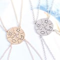 Miniatyrbilde 5 av 5: 4 stk. Charm Anheng Menn Kvinner Beste Venn Vennskap Halskjede silver