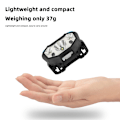 Miniatyrbilde 2 av 5: USB-oppladbart LED-hodelykt, ultra lett og komfortabel