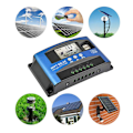 Miniatyrbillede 4 af 4: MPPT solarkontroller 100a 12V/24v solcelleanlæg opladning og afladning LED gadelys intelligent styring