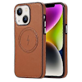 Miniatyrbillede 1 af 5: Læder Magsafe telefoncover til siden af iPhone15 Pro Max