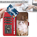 Miniatyrbild 5 av 5: För Samsung Galaxy S22 5G Tecknade Katter Läder Mobiltelefonfodral