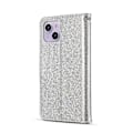 Miniatyrbillede 3 af 4: Glitter Pulver Sommerfugl Læder Telefon Cover Til iPhone 15 Plus
