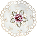 Miniatyrbilde 1 av 2: 4 stk. brodert blonde hul sirkulær sovematte vasematte