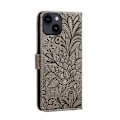Miniatyrbild 3 av 5: Spetsblomma Läder Telefonfodral För iPhone 15