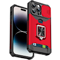 Pikkukuva 1 / 5: Liukuva Camshield-korttipuhelinkotelo iPhone 14 Pro Maxille