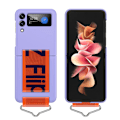 Miniatyrbillede 1 af 6: Silikoneetui med stativ til Samsung Galaxy Z Flip 3 purple