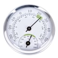Miniatyrbillede 1 af 5: Indendørs analogt fugtigheds- og temperaturmåler Hygrometer Sølv Silver