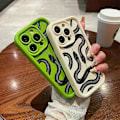 Miniatyrbilde 3 av 5: Søtt Doodle Morsomt Slange-deksel for IPhone 14 Pro Max