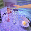 Miniatyrbillede 1 af 5: LED skrivebordslampe krystal, diamant sengelampe, roseformet stemningslampe