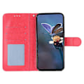 Miniatyrbillede 2 af 5: Læder Flip Wallet Telefon Cover med Blondeblomster til iPhone 15