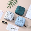 Miniatyrbillede 4 af 6: Sanitetsbind Opbevaringspose Menstruationskop Pose Pige Rejse Geom blå blue