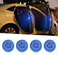 Miniatyrbilde 1 av 7: 4 stk. Bil Dør Sikkerhet LED Advarselslys 12V Trådløs LED Blinkende Kollisjonslys blue