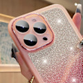 Miniatyrbild 4 av 5: För iPhone 15 Pro Skal Gradient Glitter Stötsäkert PC+TPU Telefonskydd med Linsskydd