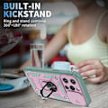 Miniatyrbillede 2 af 5: Til Iphone 13 Pro Max Militær Skydevindue Beskyttelsesetui Pink/Grå Grøn