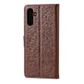 Miniatyrbillede 3 af 4: Præget flip-læder telefoncover med glad kat til Samsung Galaxy A34 5G
