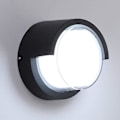 Miniatyrbillede 1 af 5: Moderne Udendørs LED Væglampe 12w Vandtæt Ip65 Antracit