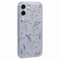 Miniatyrbillede 1 af 5: TPU-etui med blomsterprint og luftdæmpningsdesign til iPhone 16