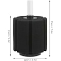 Miniatyrbilde 2 av 2: Svampfilter Akvarium Biokjemisk Skum Luftpumpe
