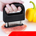 Miniatyrbillede 1 af 7: 48-pins Steaksmørner i rustfrit stål, mørbradsmørner, nål til mørning af bøffer, løsningsnål til kød, kødmørnerhammer til oksekød