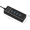 Miniatyrbild 3 av 5: Hög Hastighet 4-Portars USB 3.0 Multi HUB Splitter Förlängning